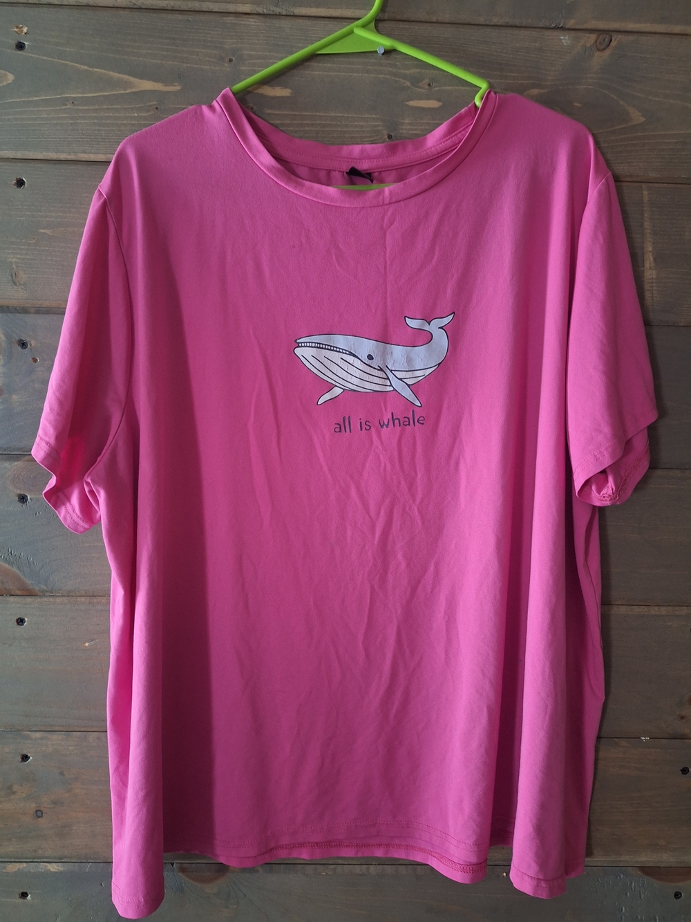 SHEIN Hot Pink Crewneck Tee